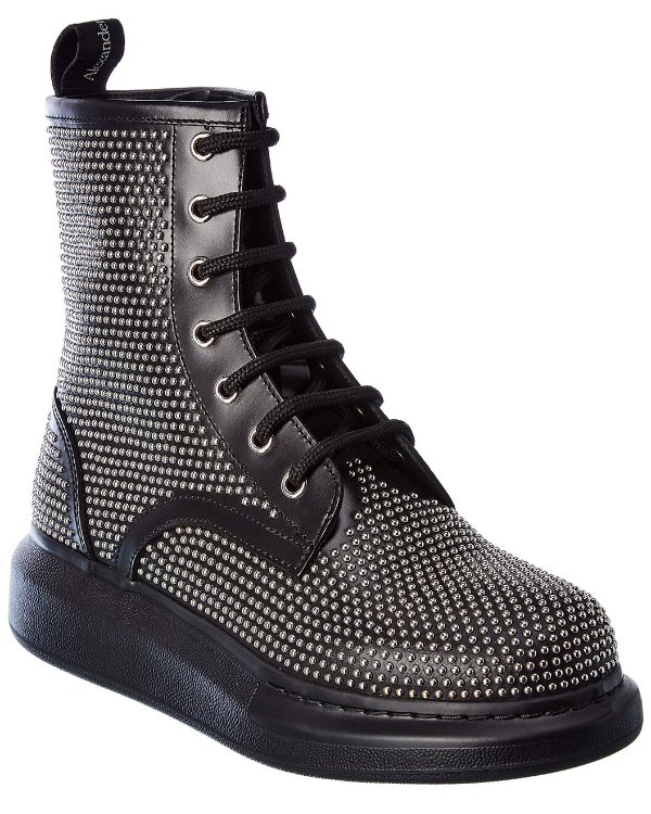 Hybrid Lace-Up Leather Boot