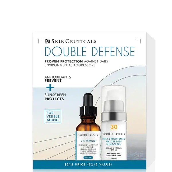 Double Defense Kit: C E Ferulic + Daily Brightening UV Defense Sunscreen SPF 30 (Worth $242.00)