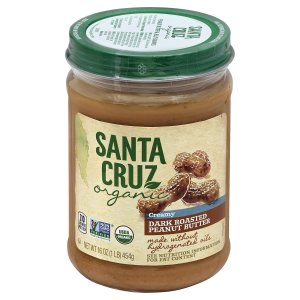 Santa Cruz Organic Peanut Butter, Dark Roasted, Creamy, 16 Ounces