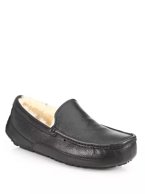 Ascot Leather Slippers