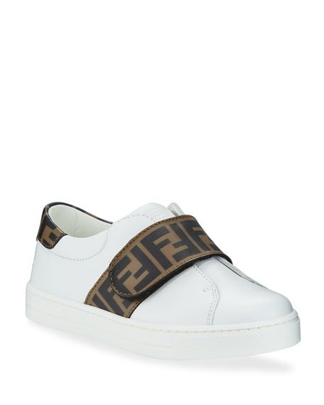 FF Trim Leather Low-Top Sneakers, Toddler/Kids