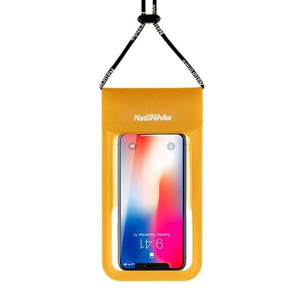 Naturehike Waterproof Case, Universal IPX8 Waterproof Phone Pouch Underwater Phone Case Bag for iPhone X/8/8P/7/7P, Samsung Galaxy S9/S9P/S8/S8P/Note 8, Google Pixel/LG/HTC up to 6.0" (Orange)