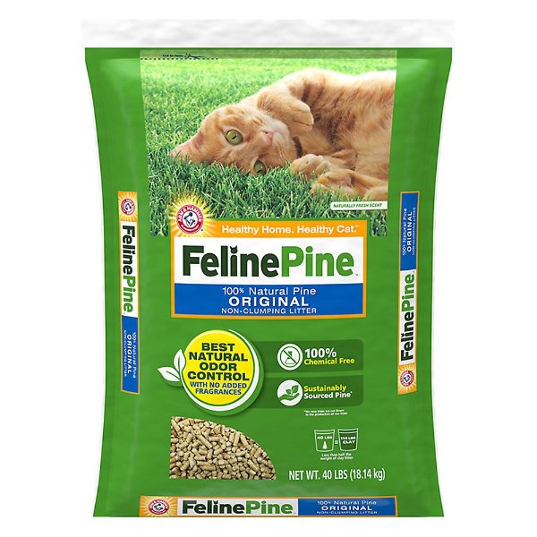Non-Clumping Pine Cat Litter - Scented, Low Dust, Natural