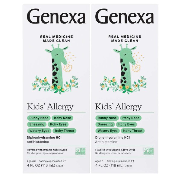 Genexa Kids' Allergy Medicine, 8 Ounces