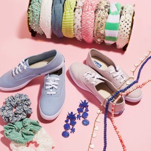 限今天：Keds 精选休闲鞋特卖 收小碎花平底鞋、铆钉小白鞋
