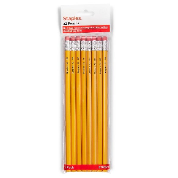 ® Wooden Pencil, 2.2mm, #2 Medium Lead, 8/Pack (ST60571-US)