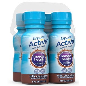 Ensure Active Muscle健康奶昔 牛奶巧克力口味 每瓶8盎司 16瓶装