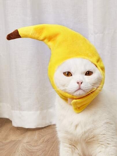 Banana Shaped Pet Headwear