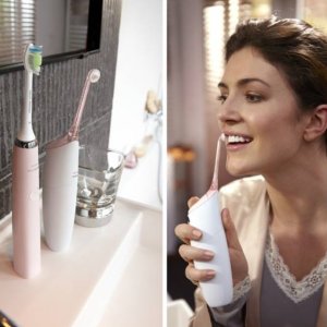 Philips Sonicare 粉色喷气式洁牙器 (便携水牙线)