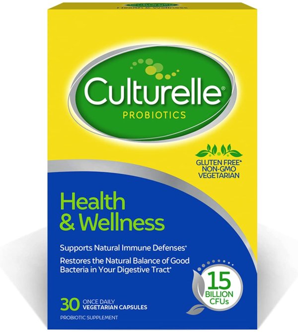 Health & Wellness Daily Probiotic Dietary Supplement | Restores Natural Balance of Good Bacteria in Digestive Tract* | With the Proven Effective Probiotic† | 30 Vegetarian Capsules