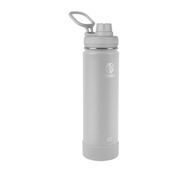 Actives Insulated 22 oz. Stainless Steel Bottle with Spout Lid - Pebble
