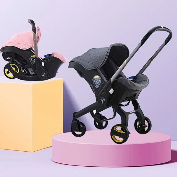 Baby Strollers 3 In 1 Car Seats Newborn Infant Cradle Baskets Baby Carriage Prams Multi Functional High Landscape Folding Portable Using At Mall Supermarket Outdoor Baby Strollers - Baby Products - Temu