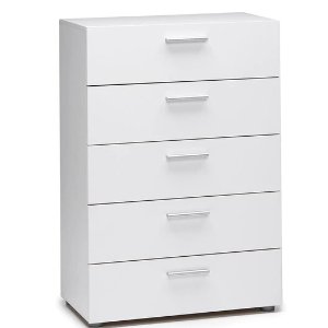 Austin Space-saving Foiled Surface Five-drawer Chest