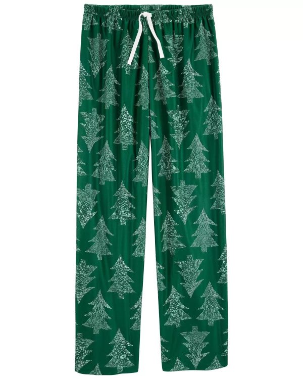 Adult Christmas Tree Fleece Pajama Pants
