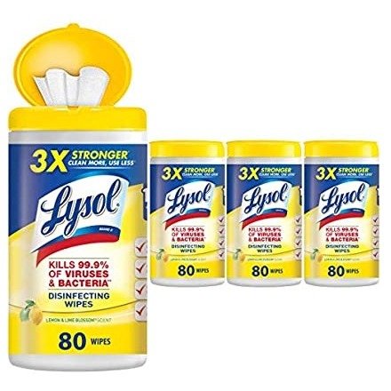Disinfecting Wipes, Lemon & Lime Blossom, 320ct
