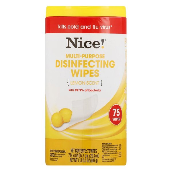 Disinfectant Wipes Lemon