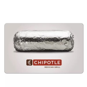 $25 Chipotle Mexican Grill Gift Card