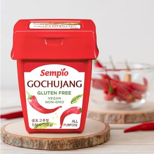 Sempio Gluten Free Korean Gochujang (8.81 oz, Pack of 1) - Vegan Non-GMO Hot Pepper Paste (Korean Chili Paste), All Purpose