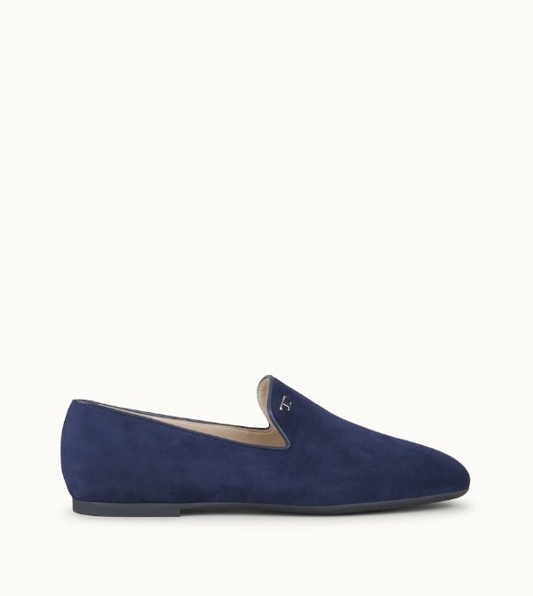 Slippers in Suede - BLUE