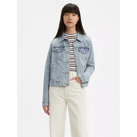 Levi s基础款浅蓝牛仔外套
