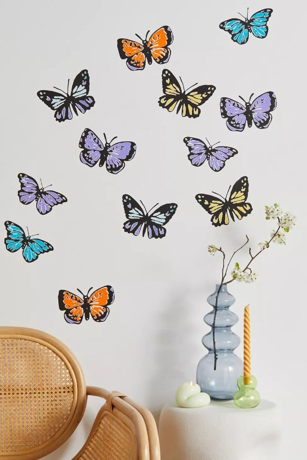 Butterfly Peel And Stick Wall Art Kit
