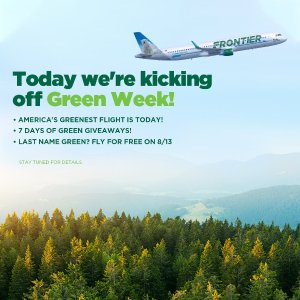 沾“绿”有礼 边疆航空Green Week大促销