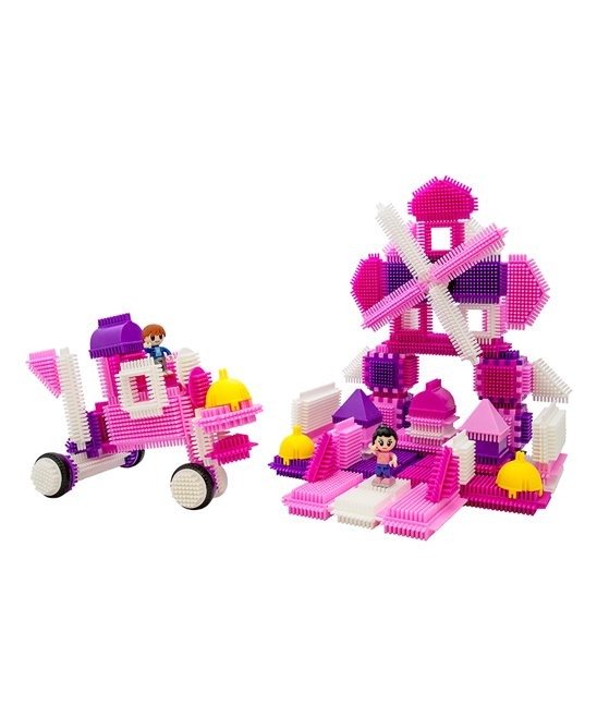 106-Piece Pink Edition Bristle Shape Blocks Set