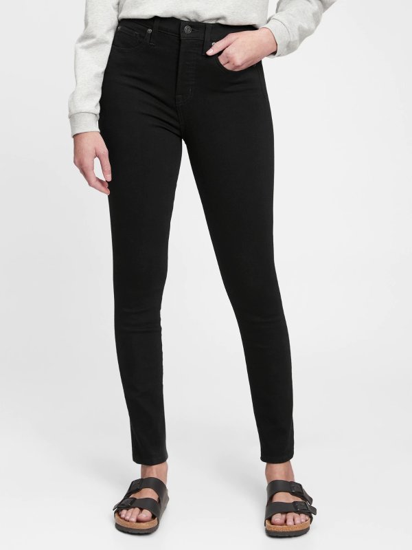 High Rise True Skinny Jeans with Secret Smoothing Pockets with Washwell™