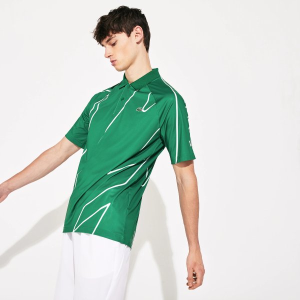 Men's SPORT Novak Djokovic Printed Breathable Polo Shirt