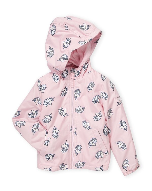 (Toddler Girls) Unicorn Print Raincoat