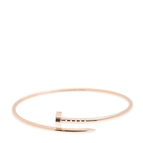 Juste Un Clou Ladies 18k Rose Gold Bracelet Size 17 cm / 6.5 in