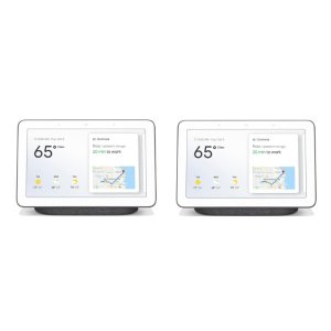 Google 7" Touchscreen Nest Hub Smart Assistants 2-pack