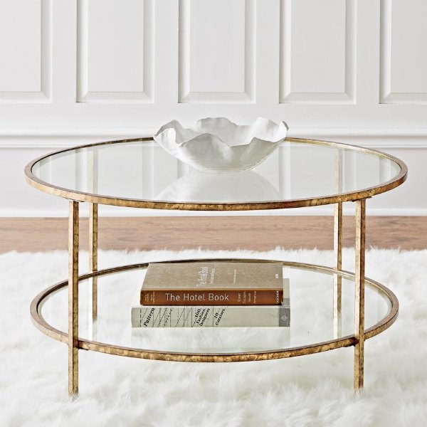Bella Aged Gold Coffee Table-9501200910 - The Home Depot