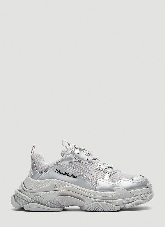 Triple S Sneakers in Silver | LN-CC