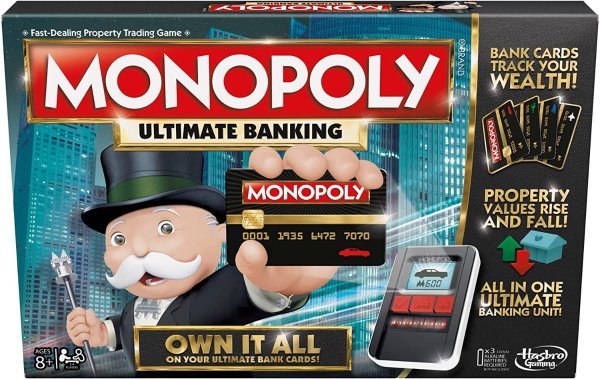 Ultimate Banking Edition Board Game for Families and Kids Ages 8 and Up, Electronic Banking Unit (Amazon Exclusive)