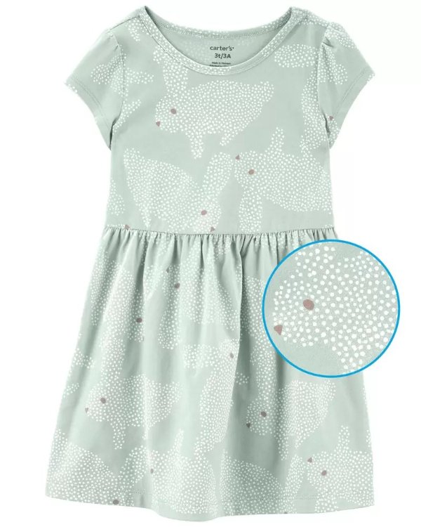 Toddler Easter Bunny Jersey Dress