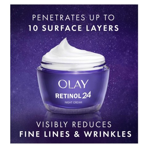 Olay Regenerist 视黄醇 24 晚面部保湿霜，含视黄醇和维生素 B3 50 毫升