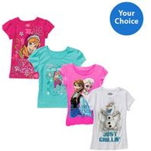 Disney Frozen Girls Graphic Tee (Various Styles)
