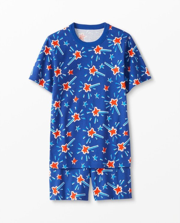 Adult Unisex Summer Short John Pajama Set