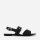 Black Double Strap Satin Sandals|CHARLES & KEITH