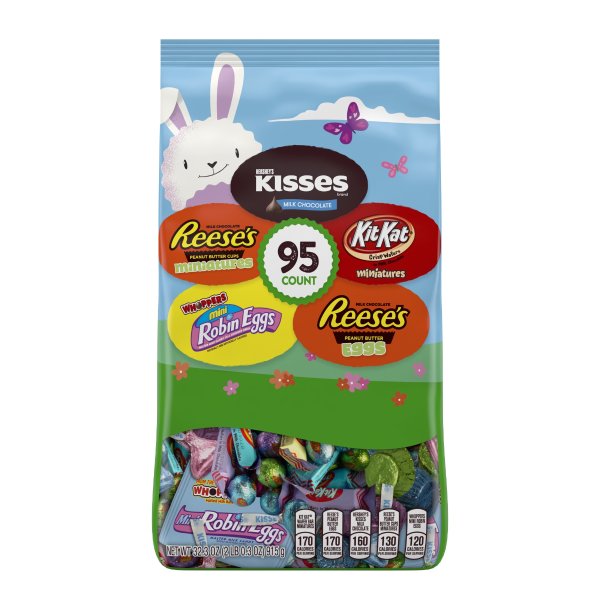 Hershey, Easter Spring Treat Mega Mix Chocolate Assortment Candy, 32.3 Oz