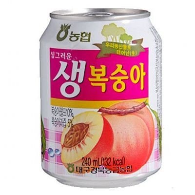 韩国NONGHYUP 水蜜桃果肉果汁240ml