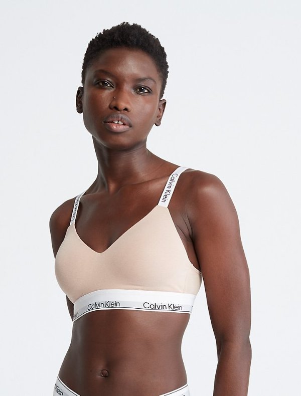 Modern Cotton Naturals Lightly Lined Bralette | Calvin Klein