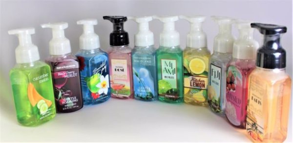 10 x Bath and Body Works GENTLE FOAMING Hand Soap Assorted Mix 8.75 oz