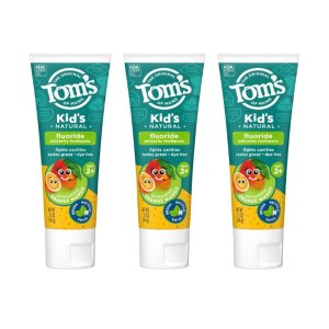 Tom's of Maine Kid's Natural Fluoride Toothpaste, Watermelon, 5.1 oz. 3-pack