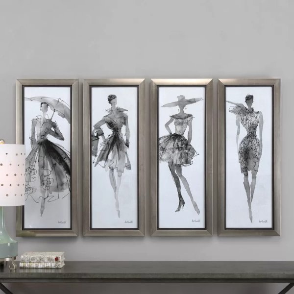'Fashion Sketchbook Art' 4 Piece Picture Frame Graphic Art Set'Fashion Sketchbook Art' 4 Piece Picture Frame Graphic Art SetRatings & ReviewsCustomer PhotosMore to Explore