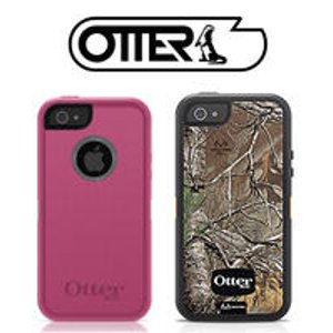 OtterBox Defender 系列 iPhone 5 手机保护壳 (粉红色, 树木图案)
