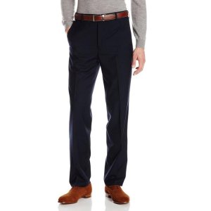 Kenneth Cole REACTION Men's Smooth Sailing Modern Flat-Front Dress Pant