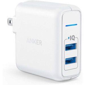 Anker 双接口 24瓦USB墙充 支持快充