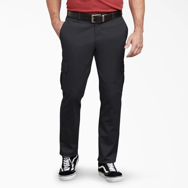 Active Waist Washed Cargo Chinos , Rinsed Black | Men's Pants | Dickies